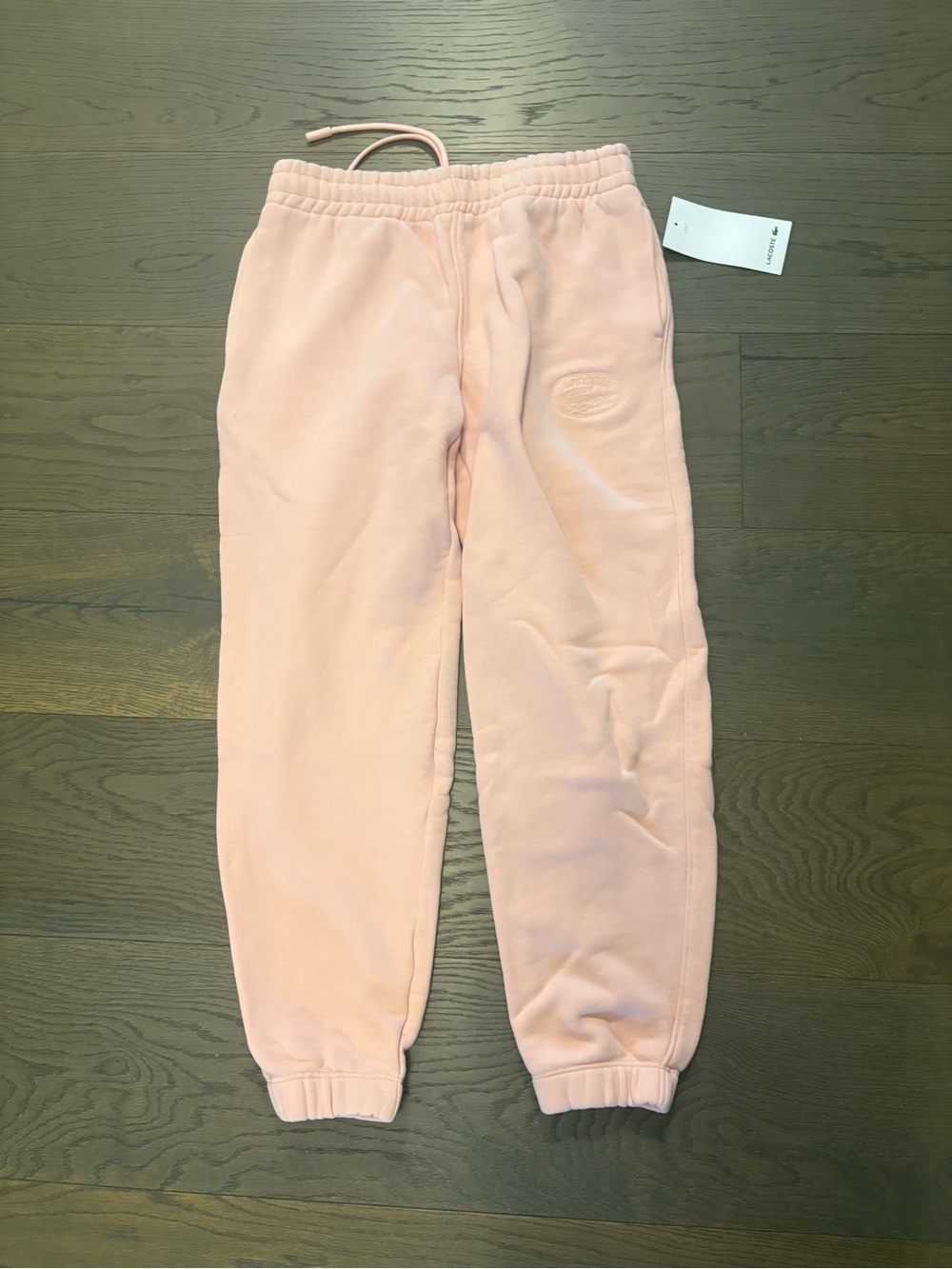 Lacoste woman’s pink joggers sz 8 NWT ret $269
